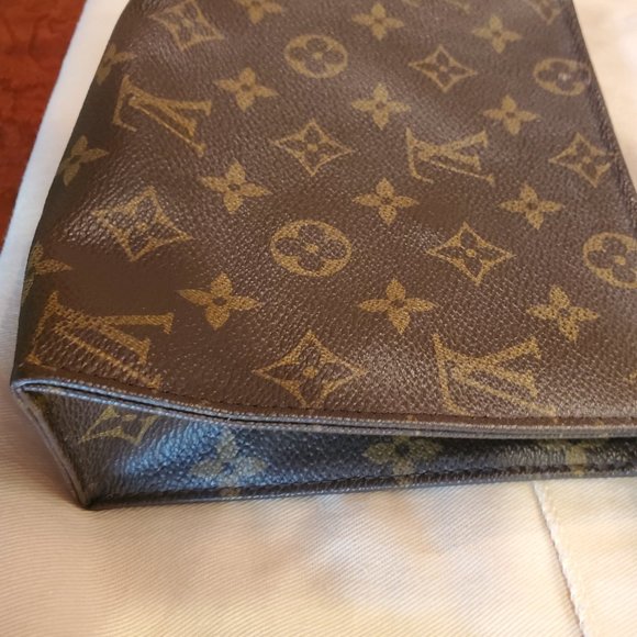 🌺 Louis Vuitton Monogram Toiletry Pouch Clutch 19 Excellent - Picture 5 of 14
